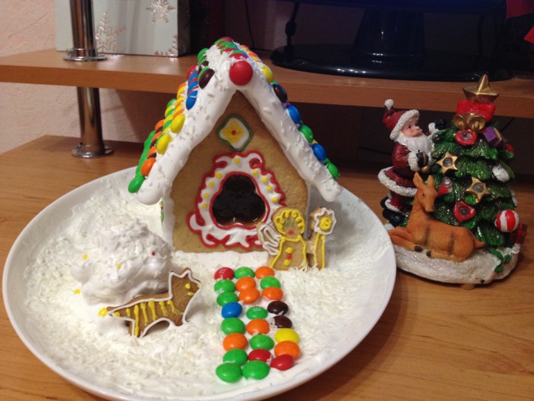 Рождественский пряничный домик)