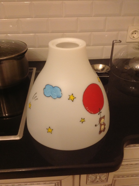 Декор плафона в детскую своими руками