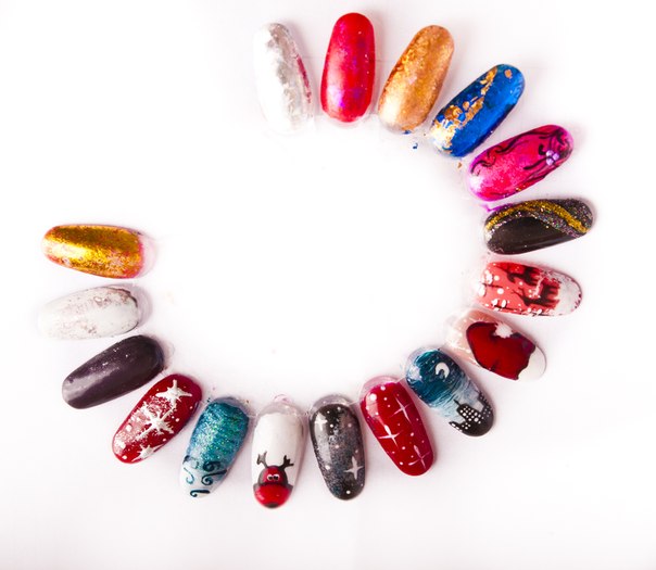 Новогодний маникюр