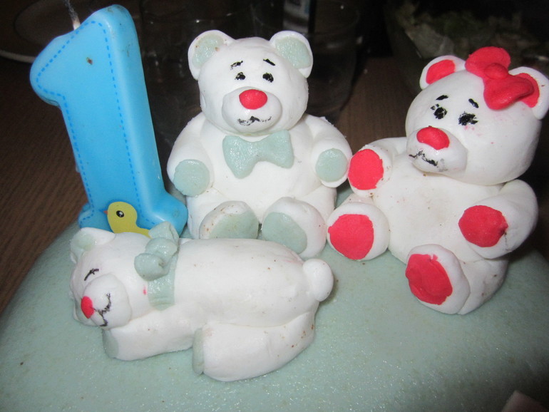 мой первый тортик сынку на 1 год))