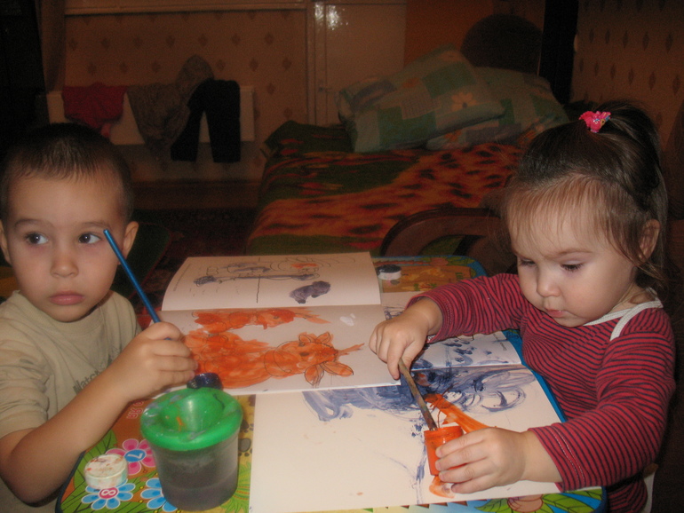 Раскрашиваем.