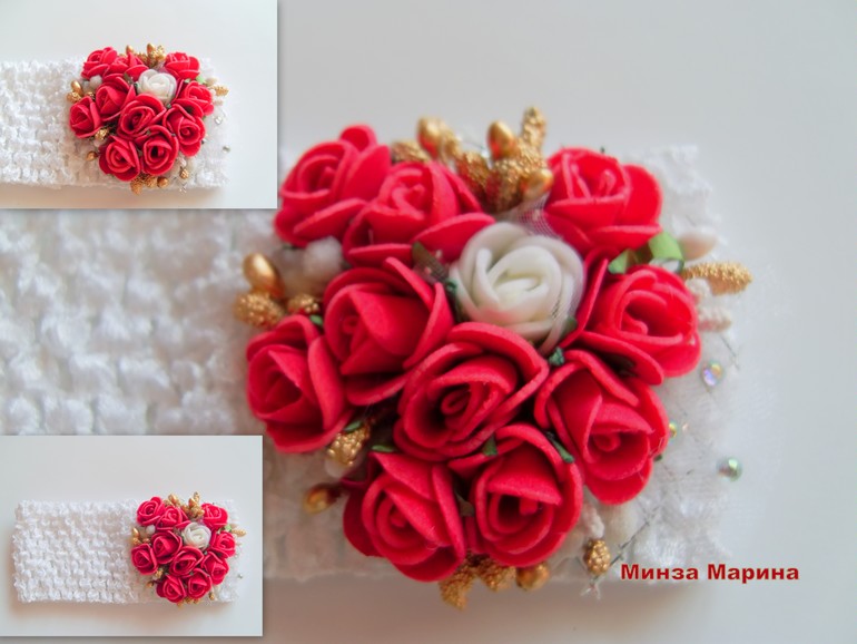 Красивые букетики с розочек