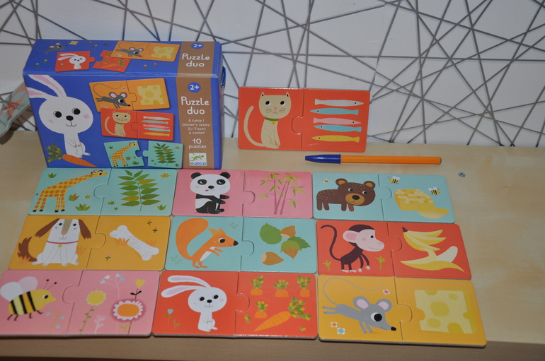 Продам НОВЫЕ игрушки DJECO Франция пазлы дуо, рыбалка