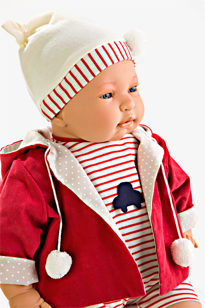Новая виниловая кукла Antonio Juan 55 см с соской.Испания.цена 2500 руб