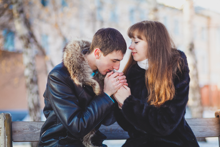 Прогулка Алёны и Александра