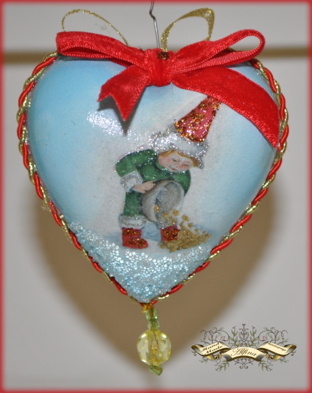 Комплект новогодних украшений на елку "Рождественские гномы"