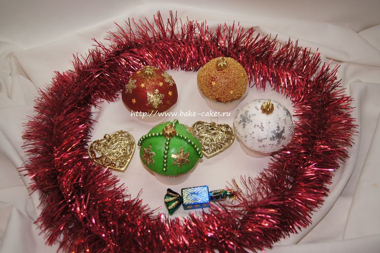 Новогодние капкейки