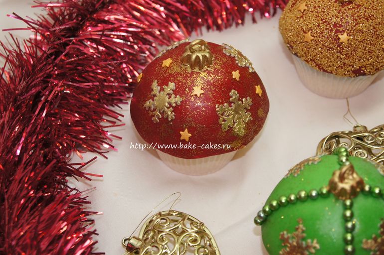Новогодние капкейки