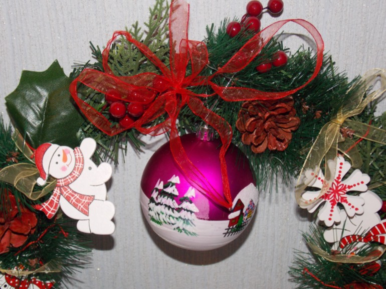 И мы украсили наш дом!!!