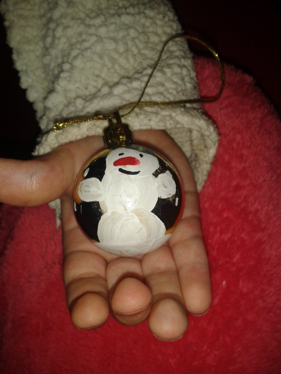 Роспись елочных шаров.