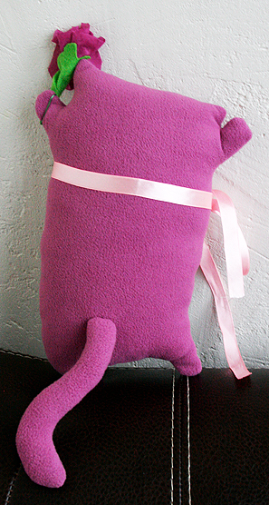 Флисовый счастливый кот