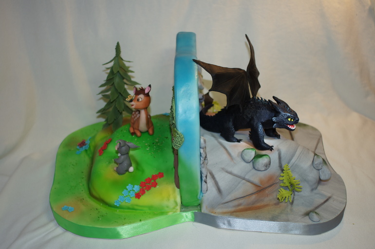 Бэмби и ночная фурия.