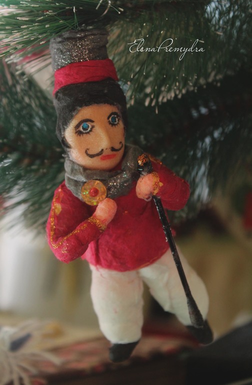 Елочные игрушки из ваты. Ретро! Новая любовь!