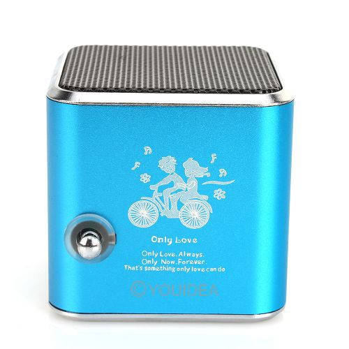 250 р - 2 дня (цвет голубой) Портативные колонки для MP3 плеера USB микро SD TF карта