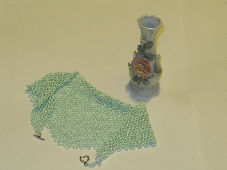 Косыночка "Мятушка" и браслет-оберег