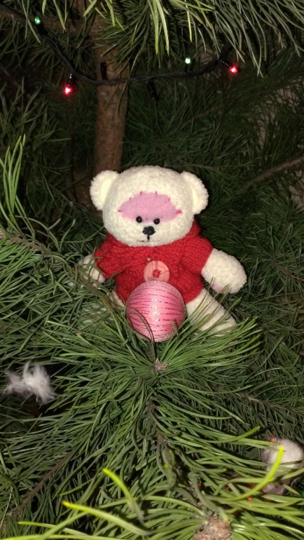 Мишка, первая игрушка крючком