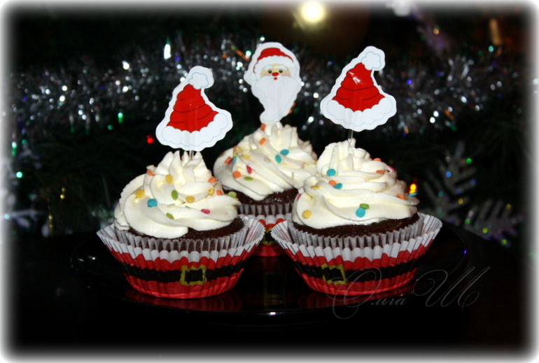 Новогодние капкейки