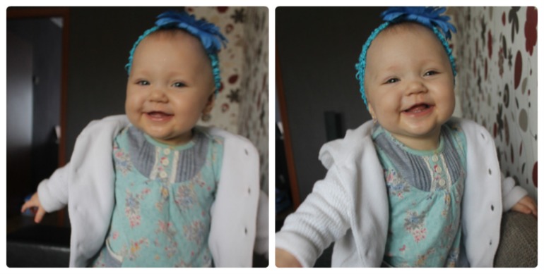 Одели золотые сережки)))) ну теперь звезда!!!!) Новости с поликлиники)