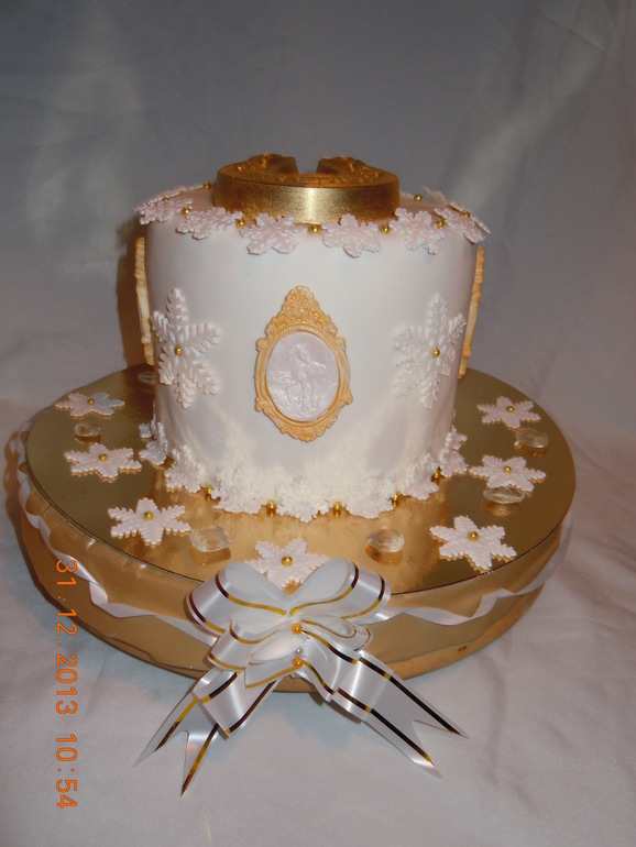 Торт новогодний