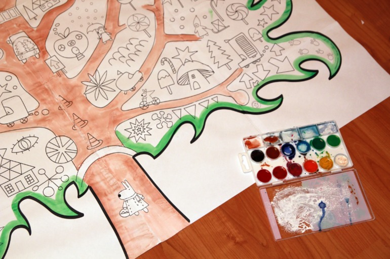 Раскраска мегаЁлка оказалась реально МЕГА))))