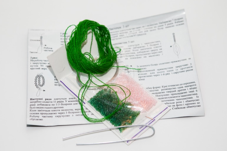 Пристрой наборов в алмазной технике и бисероплетение