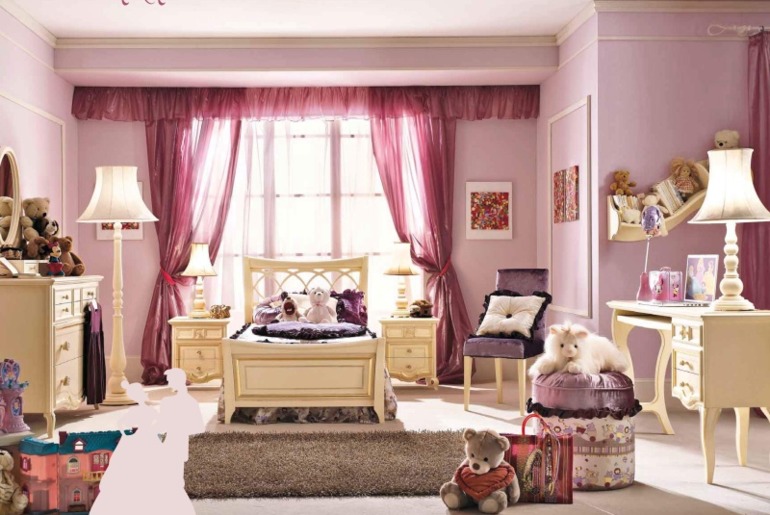 Выбор мебели для детской девочки
