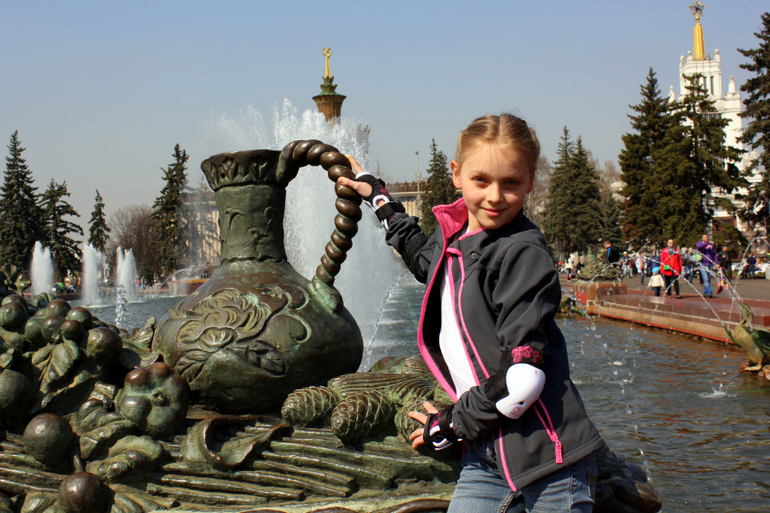 На ВДНХ на роликах.