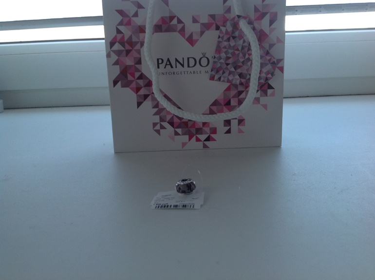 Pandora ШАРМ ФИОЛЕТОВЫЙ ЛЕОПАРД, МУРАНСКОЕ СТЕКЛО