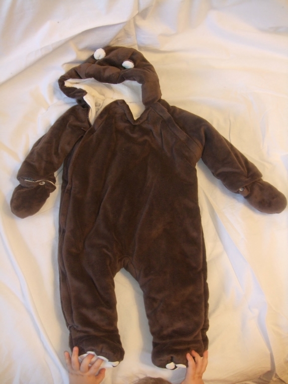 Два комбинезона-мишки Mothercare 6-9 месяцев