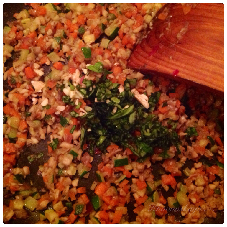 Vegetable cannelloni