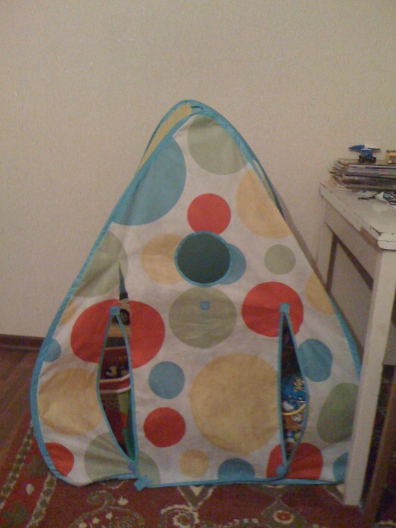 Горка, палатка и елка к следующему году...