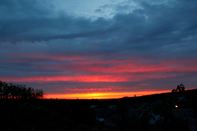 Закат из моего окна