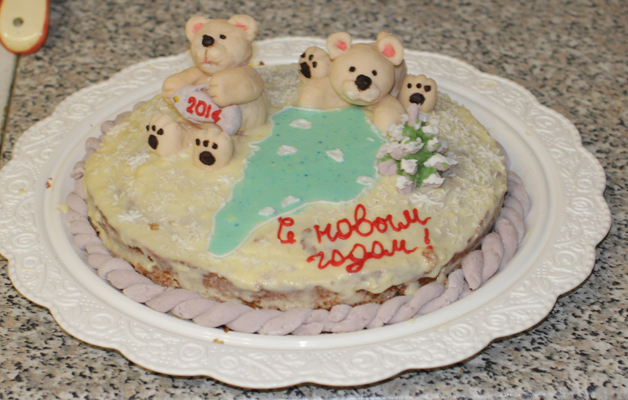 Мой новогодний торт 2014