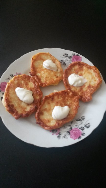 Сырники с яблоком.