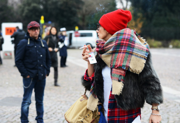Женские образы на Pitti Uomo 2014