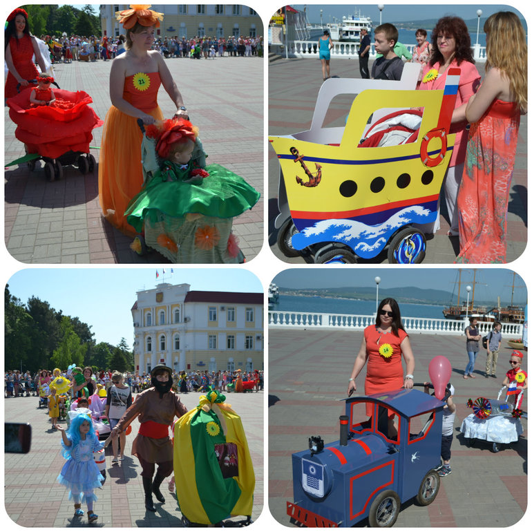Парад колясок в Геленджике.