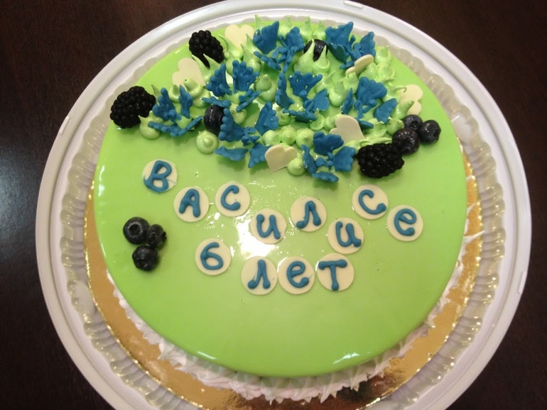 Торт Василисе с васильками. Торт "Эдем"