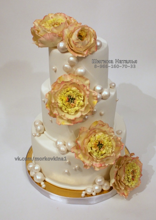 Торт Свадебный с Английской Розой