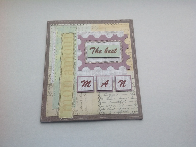 Открыточка мужу.