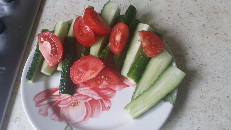 Мой только чтошний белковый ужин))