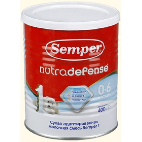 Заменитель Semper Семпер Nutradefense 400 гр. 1 с 0 до 6 мес.