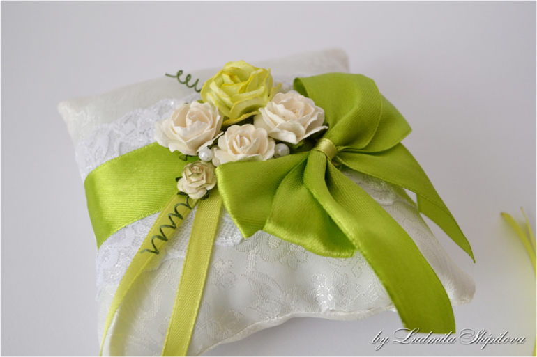 Свадебный набор "Зеленое яблоко"...