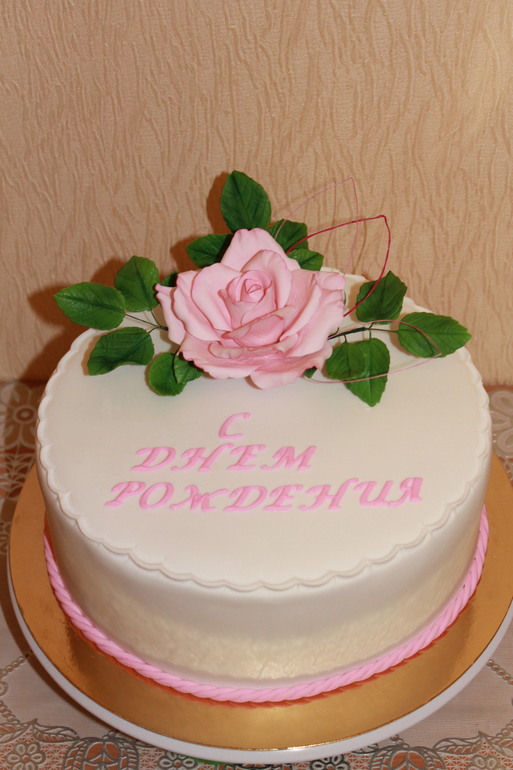Тортик с розочкой