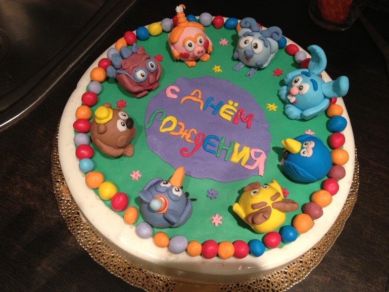 Первый мой тортик сынуле на день рождения!