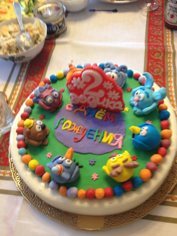 Первый мой тортик сынуле на день рождения!