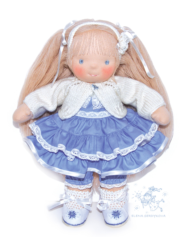 вальдофская кукла Снежиночка