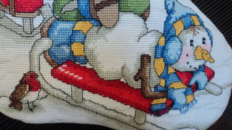 Новогодний сапожок.