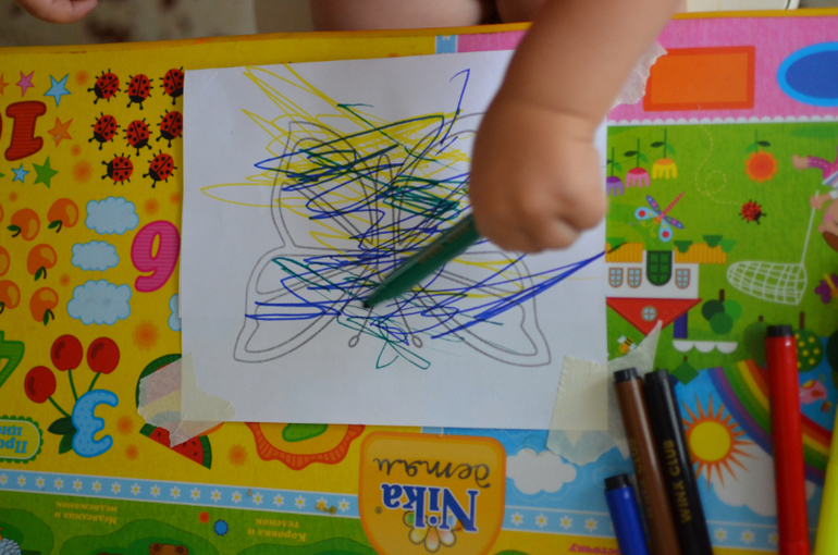 день 1 ТН "Насекомые"  -  бабочка