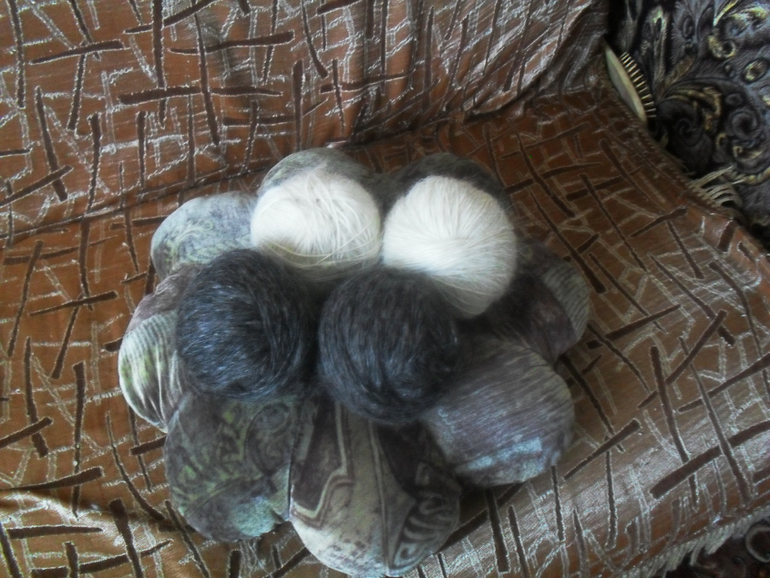 Пуховая пряжа на заказ.ручное прядение.