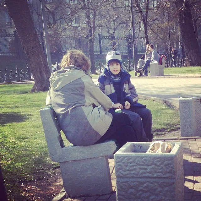 Прогулка, Ильинский сквер, Москва